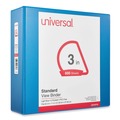 Binders | Universal UNV20753 11 in. x 8.5 in. 3 in. Capacity 3-Slant D-Ring View Binder - Light Blue image number 0