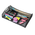 Office Filing Cabinets & Shelves | Safco 3262BL 13 in. x 8.75 in. x 2.75 in. 7 Compartments Onyx Steel Mesh Drawer Organizer - Black image number 0
