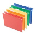 File Folders | Universal UNV14121EE 1/5-Cut Tab Deluxe Bright Color Hanging File Folders - Letter Size, Assorted (25/Box) image number 0