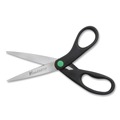 Just Launched | Westcott 41418 8 in. Long, 3.25 in. Cut Length KleenEarth Scissors - Black Straight Handle image number 1