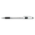 Pens | Pentel BK90-A Stick Fine 0.7 mm R.S.V.P. Ballpoint Pen - Black Ink, Clear/Black Barrel (1-Dozen) image number 1