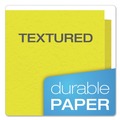 File Folders | Oxford 57709 11 in. x 8.5 in. 0.5 in. Capacity Twin-Pocket Folders with 3 Fasteners - Yellow (25/Box) image number 4
