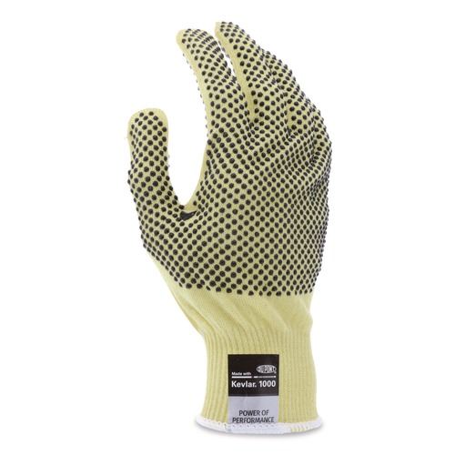 Cleaning Gloves | MCR Safety 9396S CutPro Kevlar Gloves 9396 Yellow/Black Small Pair image number 0