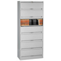 Office Filing Cabinets & Shelves | Tennsco FS371L-LGY 36 in. x 16.5 in. x 87 in. Fixed Shelf Enclosed-Format Lateral File for End-Tab Folders - Light Gray image number 0