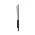 Pens | Universal 39724 0.7 mm. Medium Comfort Grip Retractable Gel Pen - Black Ink, Gray/Black/Silver Barrel (36/Pack) image number 0