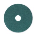 Just Launched | Boardwalk BWK4016GRE 16 in. Diameter Heavy-Duty Scrubbing Floor Pads - Green (5/Carton) image number 1