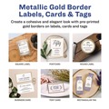 Labels | Avery 3325 5 in. x 7 in. Inkjet/Laser Invitation Cards with Metallic Border - Matte White (2 Cards/Sheet, 15 Sheets/Pack) image number 3