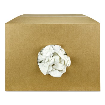  | HOSPECO 33325 Sweatshirt Rags Unscented White (8/lb, 25 lb/Carton)