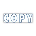 Stamps & Stamp Supplies | COSCO 2000PLUS 098367 1.5 in. x 0.56 in. Green Line Copy Message Stamp - Blue image number 1