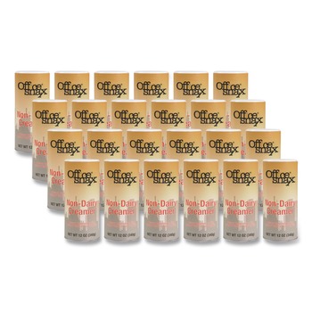 BREAKROOM SUPPLIES | Office Snax 0020CT 12 oz. Reclosable Canister Of Powder Non-Dairy Creamer (24/Carton)
