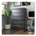 Office Filing Cabinets & Shelves | Alera 25515 42 in. x 18.63 in. x 67.63 in. 5 Legal/Letter/A4/A5 Size Lateral File Drawers - Charcoal image number 4
