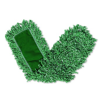 CLEANING CLOTHS | Rubbermaid Commercial FGQ41800GR00 18 in. Microfiber Dust Pad with Fringe - Green