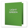 File Folders | Oxford 57703 11 in. x 8.5 in. 0.5 in. Capacity Twin-Pocket Folders with 3 Fasteners - Green (25/Box) image number 1