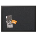 Bulletin Boards | MasterVision FB0471168 24 in. x 18 in. Designer Fabric Bulletin Board - Black image number 3