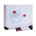 White Boards | Universal UNV43841 36 in. x 24 in. Deluxe Porcelain Magnetic Dry Erase Board - White Surface, Aluminum Frame image number 5