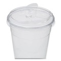 Cups and Lids | Karat C-KC626TS-SH Plastic Strawless Sipper PET Lids Fits 12 oz. to 24 oz. Cold Cups - Clear (1000/Carton) image number 2