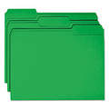 File Folders | Smead 12143 0.75 in. Expansion 1/3-Cut Tabs Colored File Folders - Letter Size/Green (100/Box) image number 3