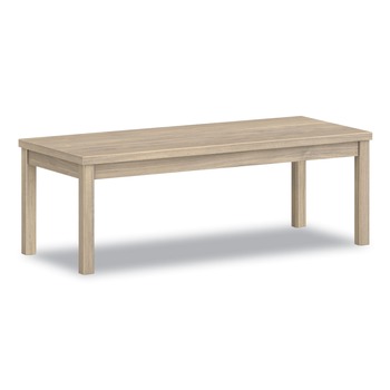 COFFEE AND ACCENT TABLES | HON H80191.LKI1LKI1 80000 Series Laminate Rectangular 48 in. x 20 in. x 16 in. Occasional Coffee Table - Kingswood Walnut