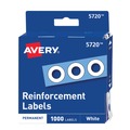 Notebooks & Pads | Avery 05720 0.25 in. Diameter Dispenser Pack Hole Reinforcements - White (1000/Pack) image number 0