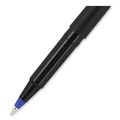 Pens | uni-ball 60153 0.5 mm Stick Roller Ball Pen - Blue Ink/Black/Blue Barrel/Extra-Fine (1-Dozen) image number 5