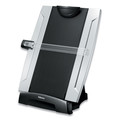 Back to School Sale | Fellowes Mfg Co. 8033201 150 Sheet Capacity Plastic Office Suites Desktop Copyholder with Memo Board - Black/Silver image number 0