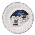 Bowls and Plates | WNA RSMP91210WSLV 9 in. Diameter Masterpiece Plastic Dinnerware - White/Silver (10/Pack) image number 2