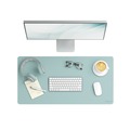Back to School Sale | Smead 64835 31.5 in. x 15.7 in. Vegan Leather Desk Pads - Light Blue image number 5