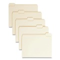 File Folders | Smead 10350 0.75 in. Expansion 1/5-Cut Tabs: Assorted Manila File Folders - Letter Size/Manila (100/Box) image number 3