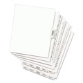 Dividers & Tabs | Avery 11920 11 x 8.5 Avery Style Preprinted Legal Exhibit Side 10-Tab Index Dividers - White (25/Pack) image number 5