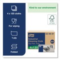 Cleaning Cloths | Tork 520681 1-Ply 16.34 in. x 14 in. Industrial Cleaning Cloths - Gray (4 Packs/Carton) image number 2