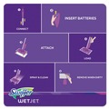 Mops | Swiffer 08443 WetJet 11.3 in. x 5.4 in. System Refill Cloths - White (24/Box) image number 3