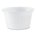 Food Trays, Containers, and Lids | Fabri-Kal 000000000009505191 0.75 oz. Plastic Portion Cups - Translucent (10/Carton) image number 3