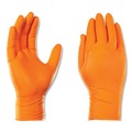Disposable Gloves | Ammex GWON48100 8 mil Heavy-Duty Industrial Powder-Free Nitrile Gloves - X-Large, Orange (1000/Carton) image number 1