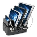 Office Electronics & Batteries | Tripp Lite U280-007-CQC-ST 4.9 in. x 2.6 in. x 6.6 in. 7 Devices USB Charging Station with Quick Charge - Black image number 1