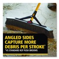 Brooms | Rubbermaid Commercial 2186280 Maximizer 24 in. Polypropylene Bristles Push-to-Center Broom - Yellow/Black image number 3