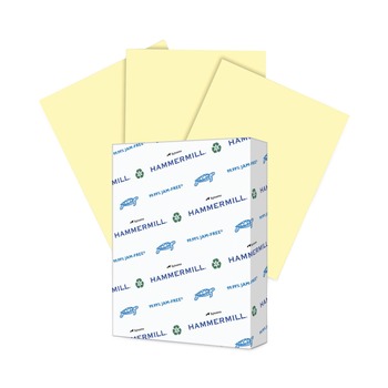 COPY AND PRINTER PAPER | Hammermill 10334-1 Colors 20 lbs. 8.5 in. x 11 in. Print Paper - Canary (500/Ream)