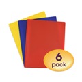 Back to School Sale | Smead 87746 11 x 8.5 Poly Two-Pocket Folder with Fasteners - Assorted (6/Pack) image number 1
