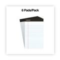 Notebooks & Pads | Universal UNV56300 5 in. x 8 in. Premium Narrow Rule Writing Pads - White (6/Pack) image number 1