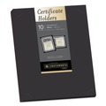 Frames | Southworth PF18-02 12 in. x 9.5 in. 105 lbs. Linen Stock Certificate Holder - Black (10/Pack) image number 0