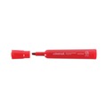 Permanent Markers | Universal UNV07052 Broad Chisel Tip Permanent Marker - Red (1 Dozen) image number 4