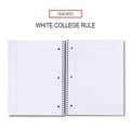 Just Launched | Universal UNV66400 11 in. x 8.5 in. 3-Subject Medium/College Rule Wirebound Notebook - Black Cover image number 6