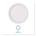 Bowls and Plates | Boardwalk BWKPLTHIPS6WH 6 in. Diameter Hi-Impact Plastic Dinnerware Plate - White (1000/Carton) image number 7