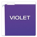 File Folders | Pendaflex 81611 1/5-Cut Tabs Letter Size Colored Hanging Folders - Violet (25/Box) image number 2