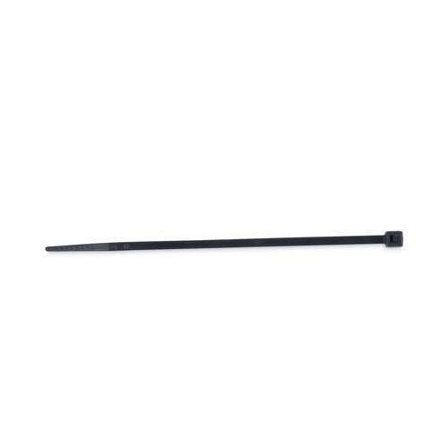 Office Cable Management | Tatco 22500 18 lbs. 4 in. x 0.06 in. Nylon Cable Ties - Black (1000/Pack) image number 0