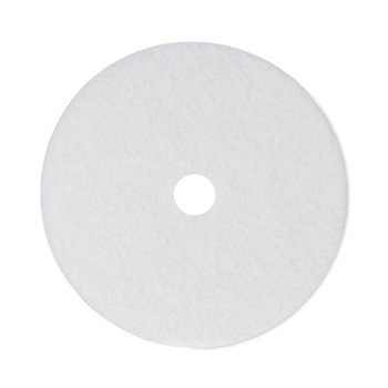 Boardwalk BWK4021WHI 21 in. Diameter Buffing Floor Pads - White (5/Carton)