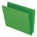 File Folders | Pendaflex H110DGR Letter Size 0.75 in. Expansion Colored End Tab Folders with Reinforced Double-Ply Straight Cut Tabs - Green (100/Box) image number 0