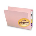 File Folders | Smead 25610 0.75 in. Expansion Shelf-Master Reinforced End Tab Colored Folders - Letter Size/Pink (100/Box) image number 6