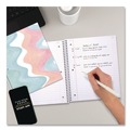 Notebooks & Pads | Five Star 930060F Brushy Moves Pastel Waves Design Notebook with Study App, 1-Subject, Wide/Legal Rule, Assorted Cover Color, (80)11 x 8.5 Sheets image number 5