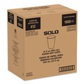 Cups and Lids | SOLO 412RCN-PLANET Recycled Content PCF Paper Hot Cups ProPlanet Seal 12 oz White/Blue (1000/Carton) image number 0