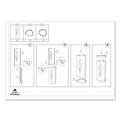 Wall Racks & Hooks | Alba PMTRIA2M 10.25w x 10.25d x 23.67h Steel Triangular Umbrella Stand - Silver/Black image number 9